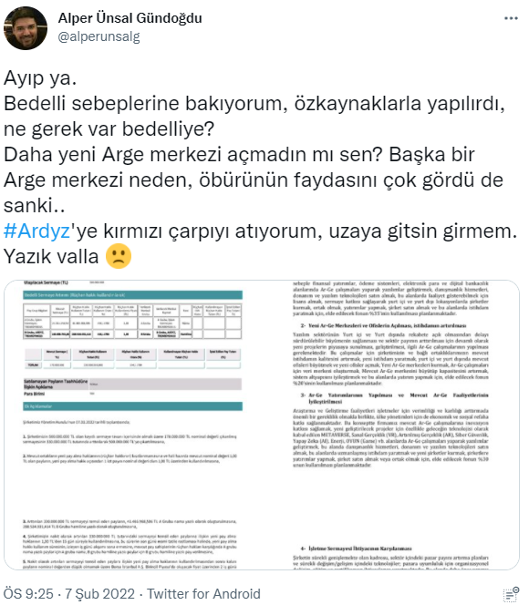 ARD Bilişim'in 'bedelli sermaye artırımı'na tepkiler çığ gibi: Bu soyguna dur de - Resim : 7