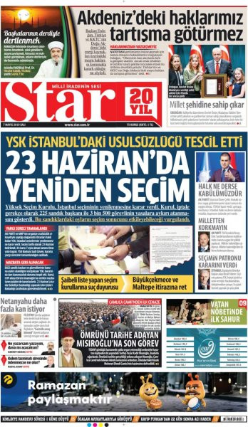 Gazeteler YSK kararı sonrası hangi manşetlerle çıktı? - Resim : 7