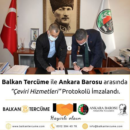 Balkan Tercüme Bürosu Türk Baroları ile anlaşma sağlıyor - Resim : 1