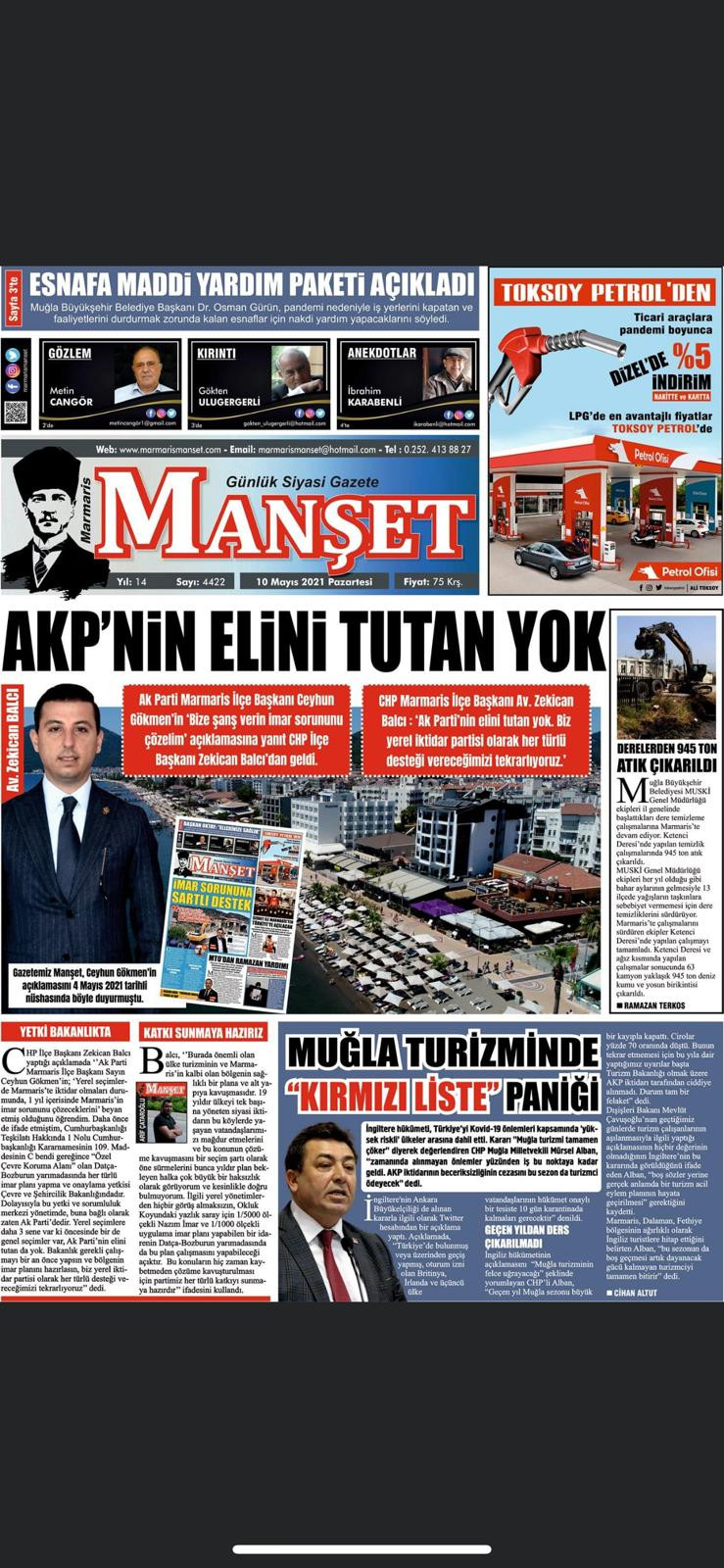 AKP Marmaris İlçe Başkanı'nın 'imar' vaadine CHP'den tepki - Resim : 1