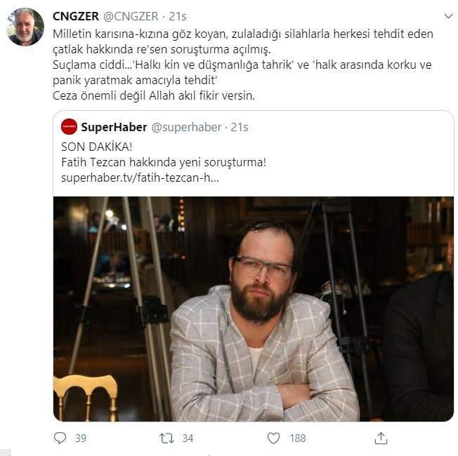 Fatih Tezcan'dan Erdoğan'ın kuzenine ve ünlü ilahiyatçıya tehditler... - Resim : 2