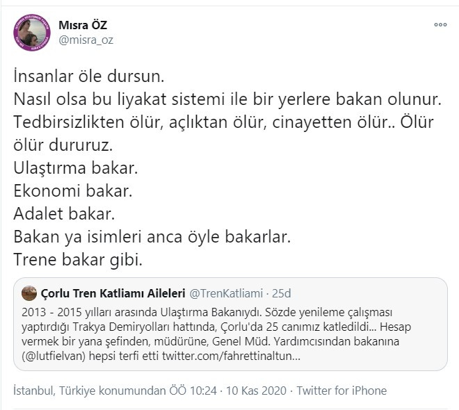 Mısra Öz'den Lütfi Elvan tepkisi - Resim : 2