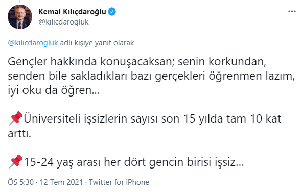 Kılıçdaroğlu'ndan Erdoğan peş peşe yanıtlar... 'Cesaretin varsa, getir sandığı, al gençlerden cevabını' - Resim : 2