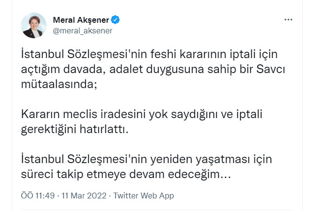 Meral Akşener'den Danıştay Savcısı Nazlı Yanıkdemir'e flaş sözler... - Resim : 1