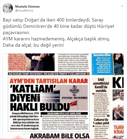 Hürriyet'e 'Barış Akademisyenleri' tepkisi - Resim : 1