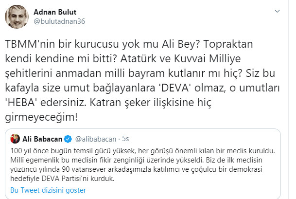 Atatürk diyemeyen Ali Babacan geri adım attı - Resim : 1