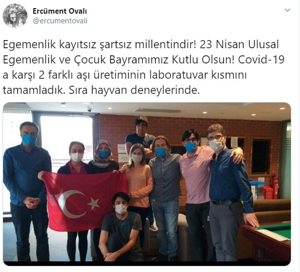 23 Nisan'da Ercüment Ovalı'dan koronavirüs aşısı müjdesi - Resim : 1