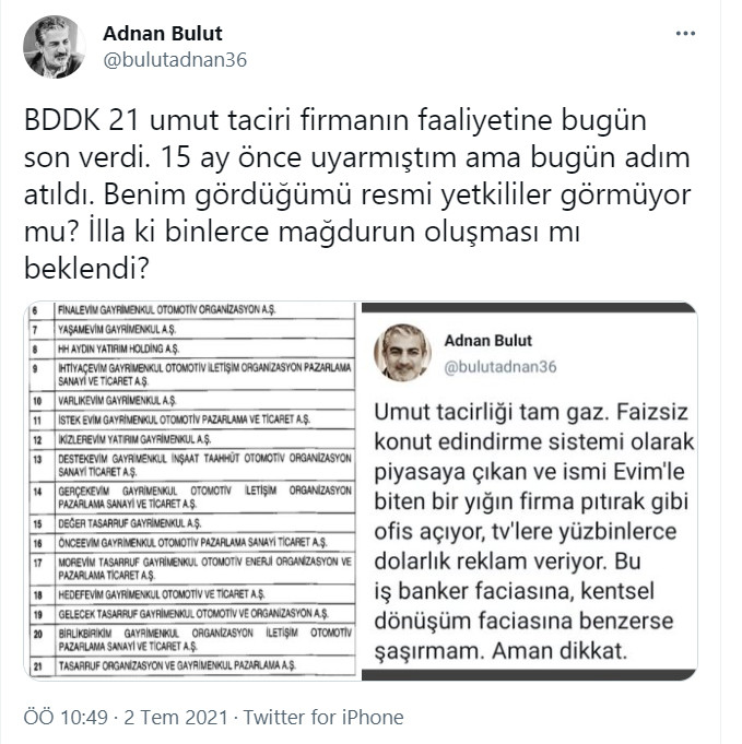 Usta gazeteci 15 ay önce 'Aman dikkat' diye uyarmıştı... BDDK'dan 'faizsiz konut' şirketleri hakkında flaş karar geldi - Resim : 1