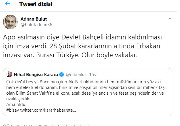 Davutoğlu'nun vakfına AKP tarafından kayyum atanması yandaş gazeteciyi şaşırttı - Resim : 2