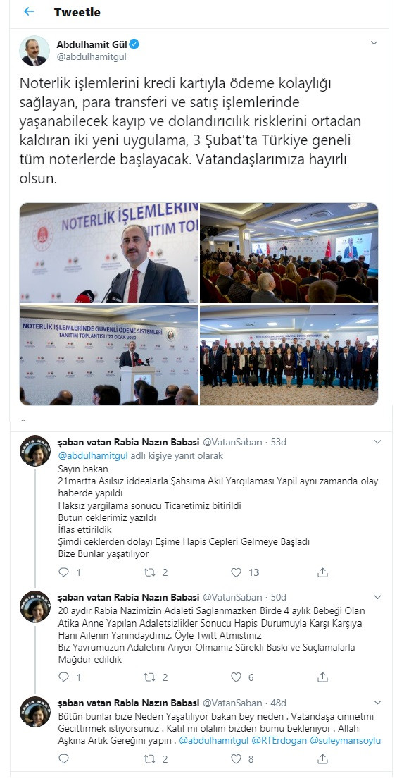 Adalet Bakanı'na sitem etti - Resim : 1