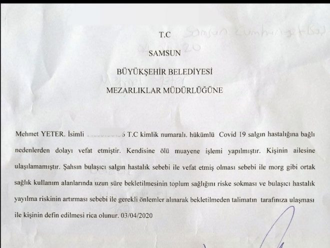 Samsun Bafra T Tipi Cezaevinde tutuklu koronavirüsten mi öldü? - Resim : 2