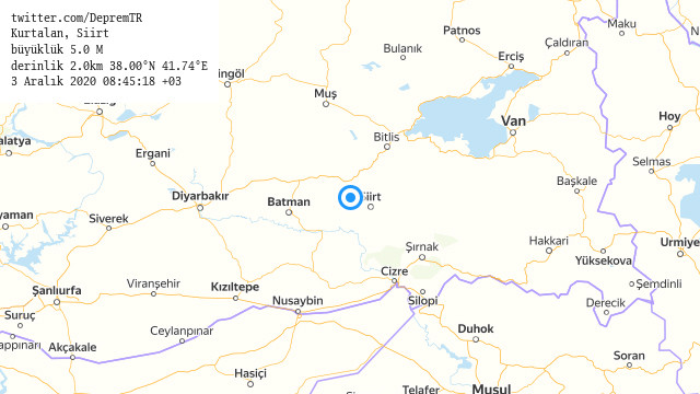 Siirt'te korkutan deprem - Resim : 1