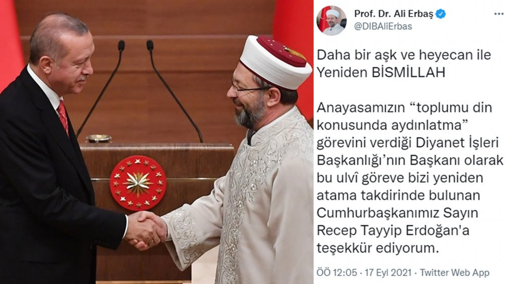 Ali Erbaş yeniden Diyanet İşleri Başkanlığı'na atandı - Resim : 2