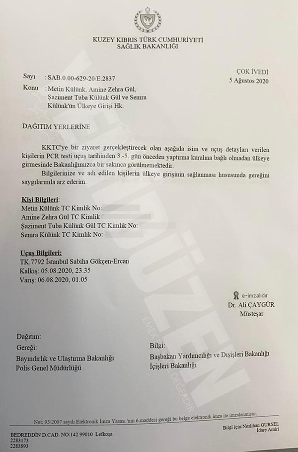 AKP eski milletvekiline PCR virüs testi kıyağı - Resim : 1