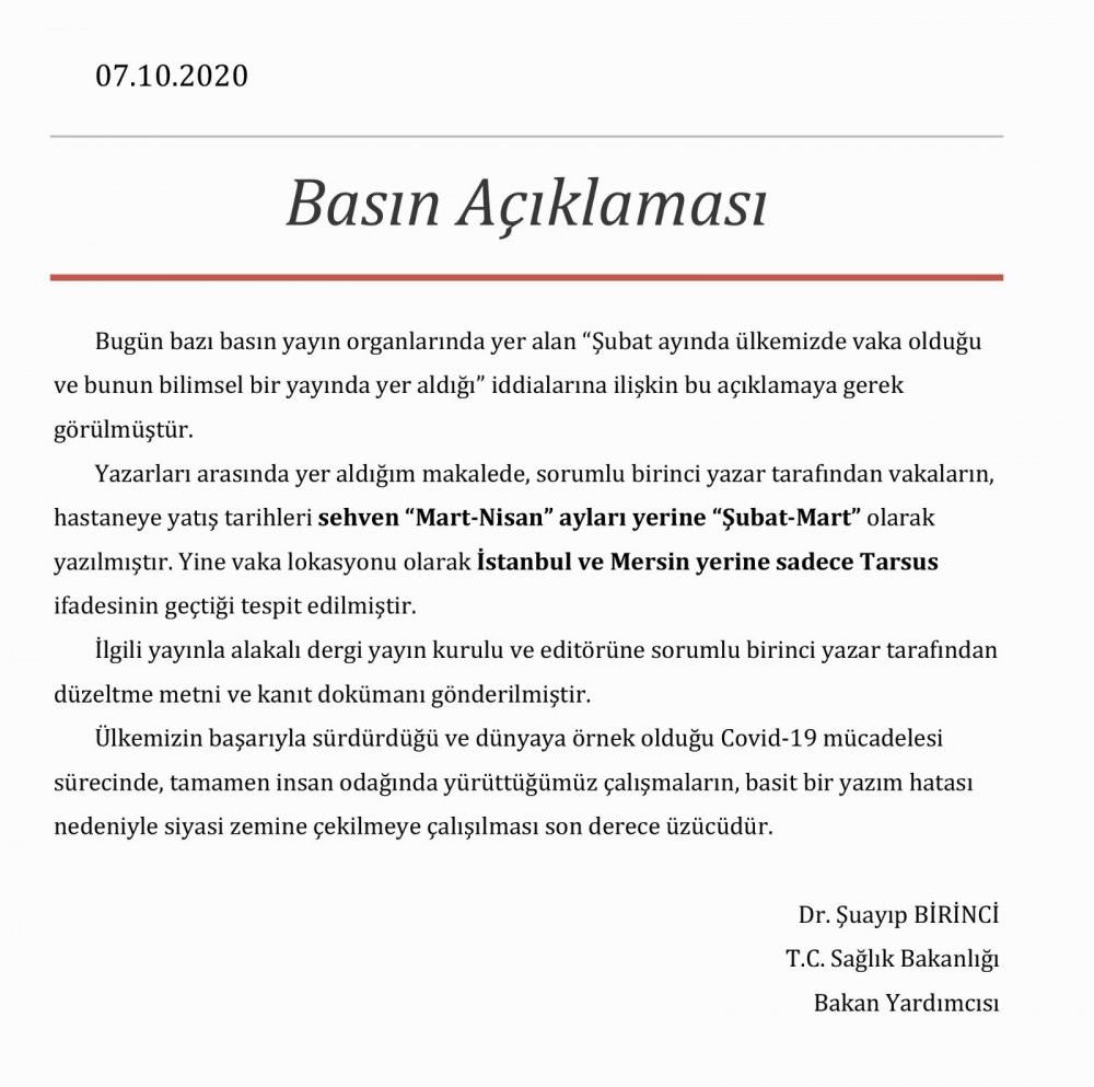 'Şubat ayında Mersin'de 24 hastada koronavirüs tespit edildi' - Resim : 1