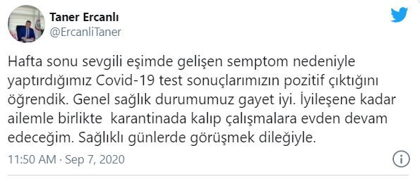 Ankara Eczacı Odası Başkanı, koronavirüse yakalandığını duyurdu - Resim : 1