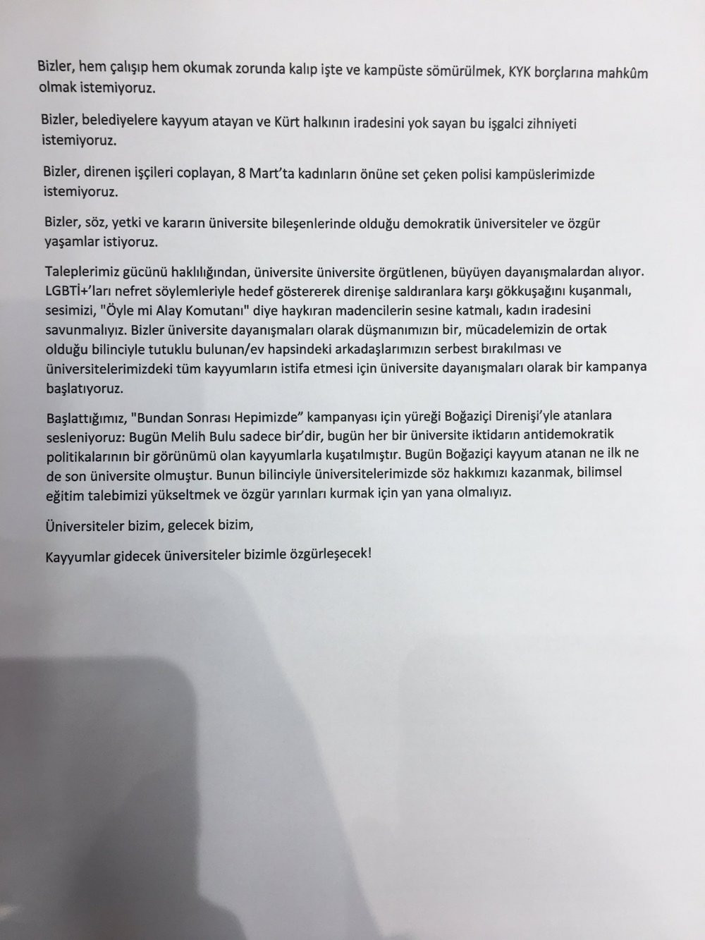 Boğaziçili öğrencilerden kampanya - Resim : 2