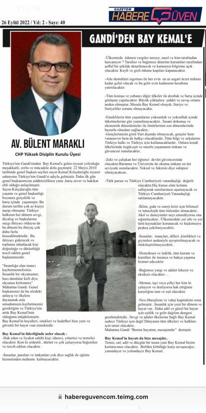 Kılıçdaroğlu ile Türkiye'de neler değişecek? CHP'li Bülent Maraklı'dan çarpıcı bir yazı... - Resim : 1