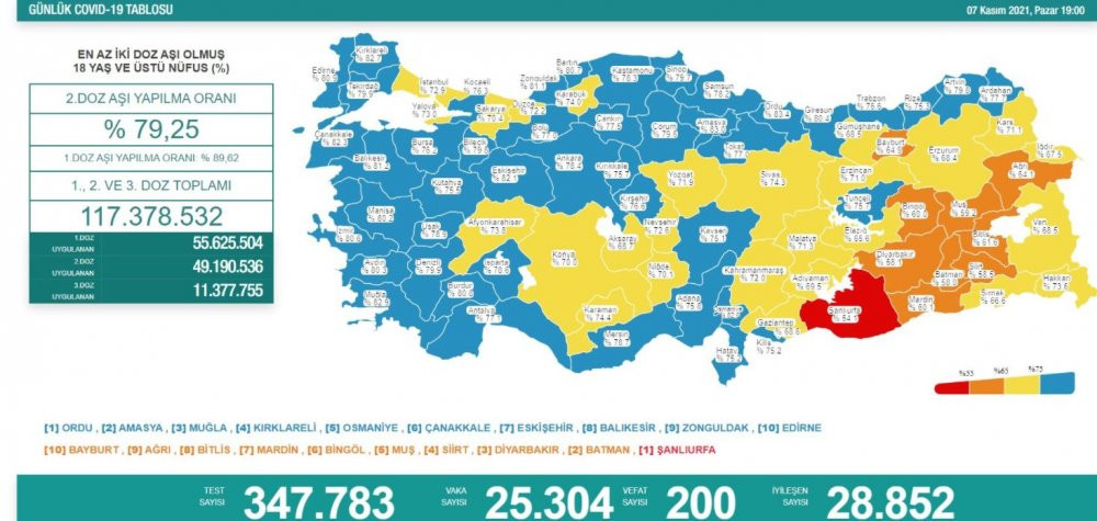 Günlük koronavirüs vaka tablosu açıklandı: Bakan Koca'dan 'Turkovac'lı uyarı - Resim : 1