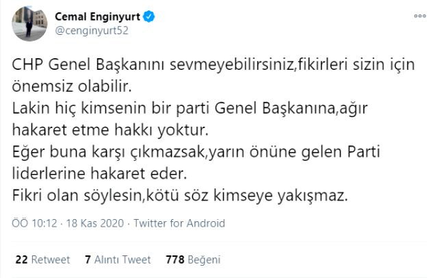 Kılıçdaroğlu'nu tehdit eden Alaattin Çakıcı'yı önce eleştirdi sonra sildi - Resim : 1