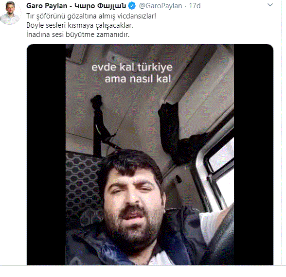 Hükümetin 'evde kal' sözlerini eleştiren tır şoförü serbest bırakıldı - Resim : 1