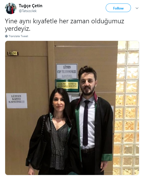 Hakimin, eteğinin boyunu ölçtürmek istediği kadın avukattan flaş paylaşım - Resim : 1