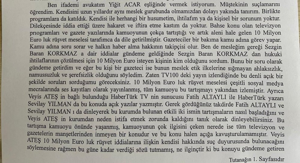 Veyis Ateş'in şikayet ettiği Barış Yarkadaş ifade verdi: Geri adım atmadı - Resim : 1