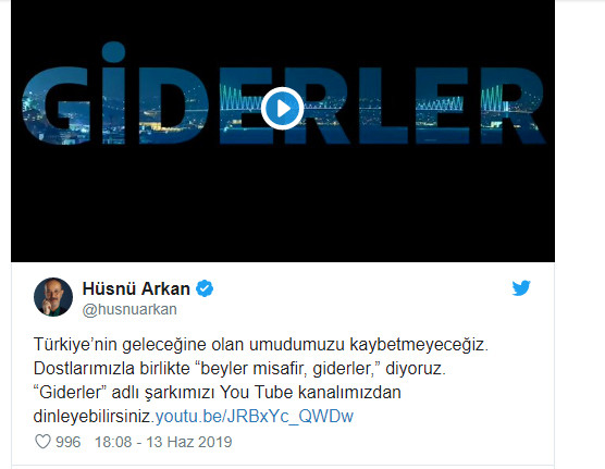 Hüsnü Arkan’dan 'Giderler' şarkısı - Resim : 1