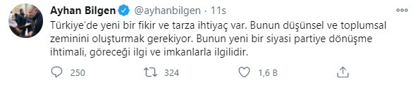 Ayhan Bilgen: T&uuml;rkiye&rsquo;de yeni bir fikir ve tarza ihtiya&ccedil; var - Resim : 1