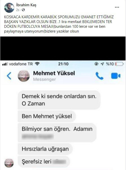 Başkanın küfürlü mesajları ifşa oldu - Resim : 2