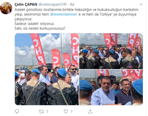 CHP'liler 'adalet' için barikatları aştı - Resim : 5