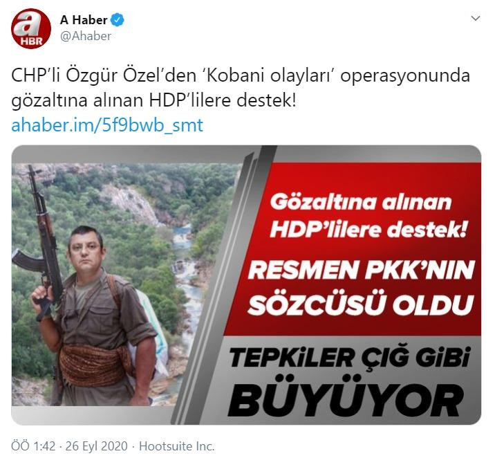 A Haber'in çirkin provokasyonuna CHP'li Özel'den cevap: Hesabı sorulur - Resim : 1