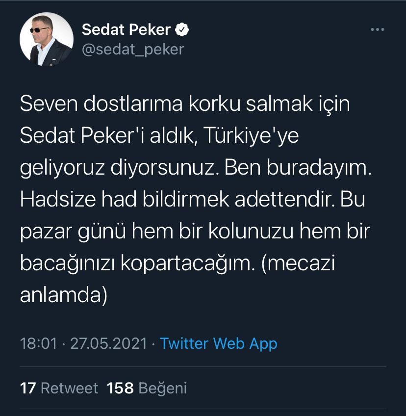 Sedat Peker tehditler savurdu... Tarih verdi - Resim : 1