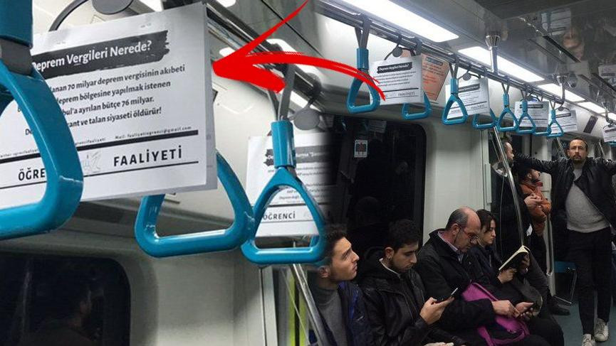 Marmaray'da deprem vergileri eylemi - Resim : 1