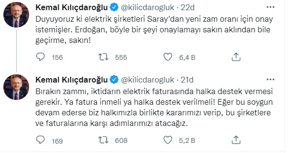 CHP Lideri Kılıçdaroğlu zamlar nedeniyle Erdoğan'a seslendi: Sakın aklından bile geçirme, sakın - Resim : 1