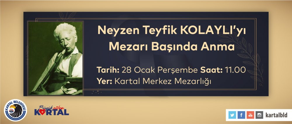 Neyzen Tevfik vefatının 68. yılında Kartal’da anılacak - Resim : 1