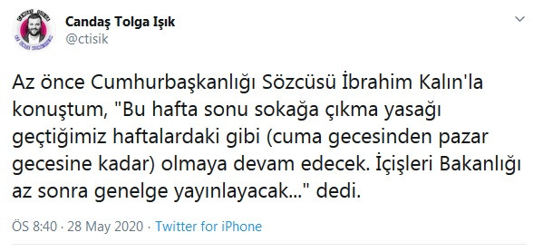 Bu hafta sonu; 15 ilde sokağa çıkma yasağı uygulanacak - Resim : 1