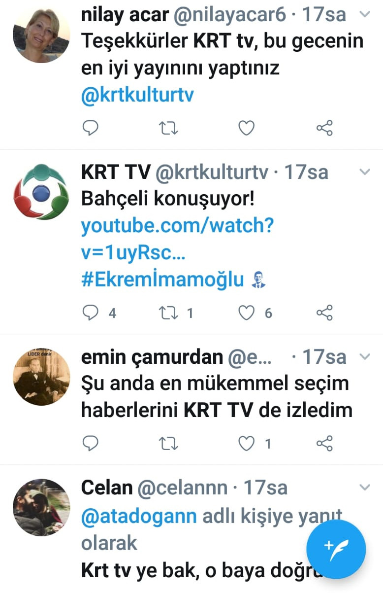 31 Mart Seçim sonuçlarını Türkiye KRT'den takip etti! - Resim : 11