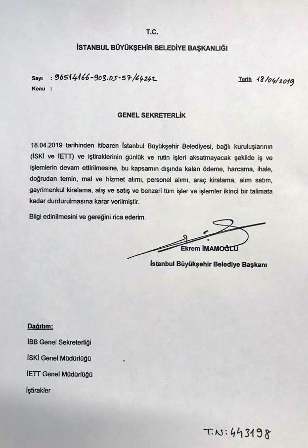 Ekrem İmamoğlu'ndan peş peşe talimatlar - Resim : 1