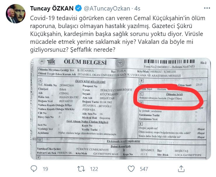 Gazeteci Şükrü Küçükşahin'in kardeşi koronavirüs nedeniyle yaşamını yitirdi - Resim : 2