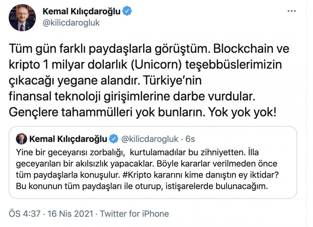 Kılıçdaroğlu'ndan kripto para kararına tepki - Resim : 2