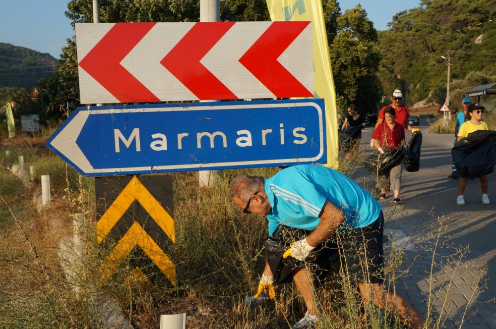 Marmaris'te çevre farkındalığı için temizlik imecesi - Resim : 3