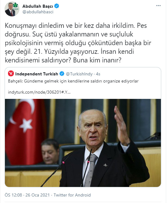 Devlet Bahçeli'ye peş peşe tepkiler... - Resim : 1