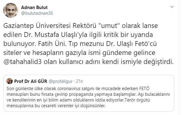 Koronavirüs salgınında 'umut' diye gazlanan KHK'lı isim hakkında kritik uyarı - Resim : 3