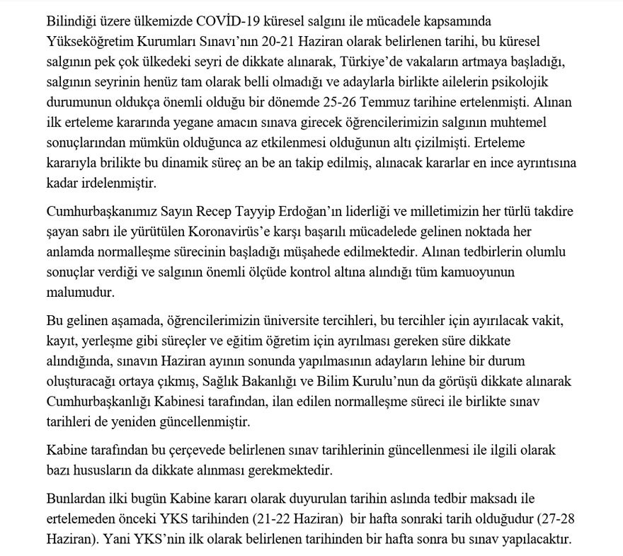 YKS’de son dakika değişiklikleri - Resim : 1