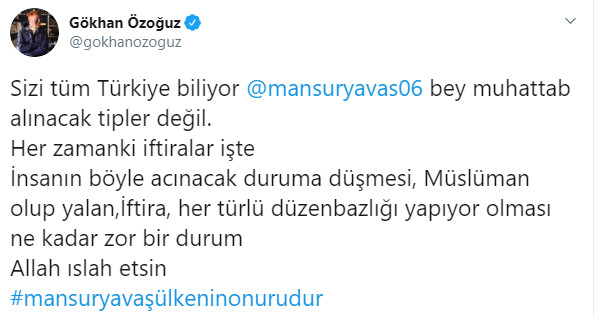 Mansur Yavaş'a iftira atanlara Gökhan Özoğuz'dan tepki - Resim : 1