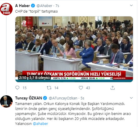 CHP'li Özkan'dan Takvim ve A Haber'e cevap - Resim : 1