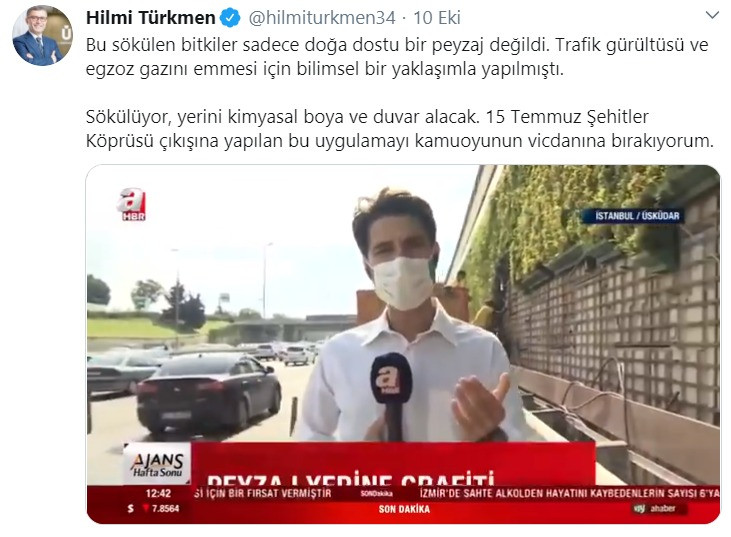 İBB ile AKP'li belediye arasında peyzaj tartışması - Resim : 1