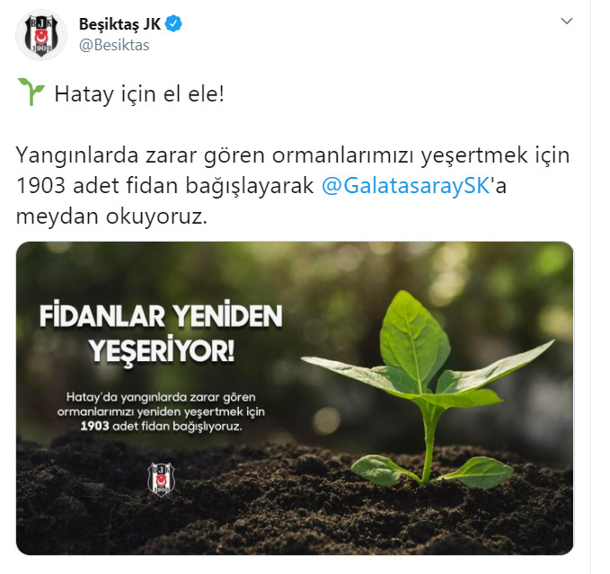 Süper Lig'de Hatay seferberliği... Beşiktaş Galatasaray'a, Galatasaray Fenerbahçe'ye... - Resim : 1