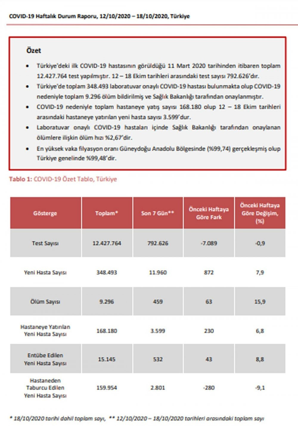Koronavirüs raporunda çarpıcı detaylar - Resim : 1